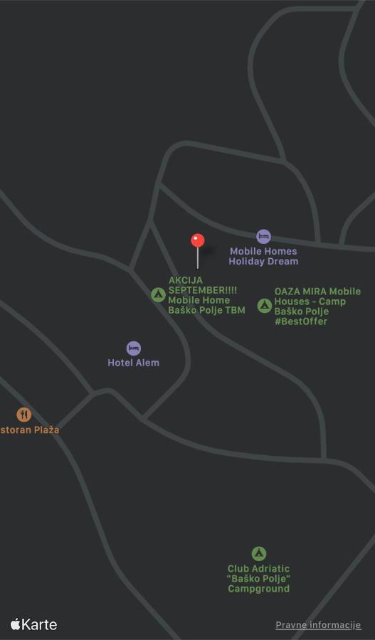 Oaza Mira Mobile Houses - Camp Basko Polje #Bestoffer Baška Voda Kültér fotó