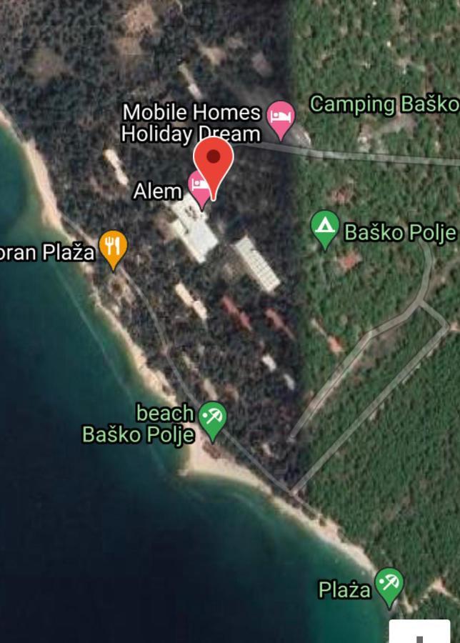 Oaza Mira Mobile Houses - Camp Basko Polje #Bestoffer Baška Voda Kültér fotó